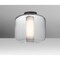 Besa Lighting Niles 10 Ceiling, Clear Bubble/Opal, Bronze, 1x60W Incandescent NILES10COC-BR - alternate 1
